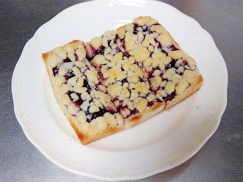 ブルーベリークランブルトースト